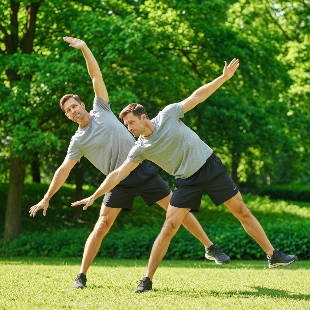 Mężczyzna uprawiający sport i ćwiczący
