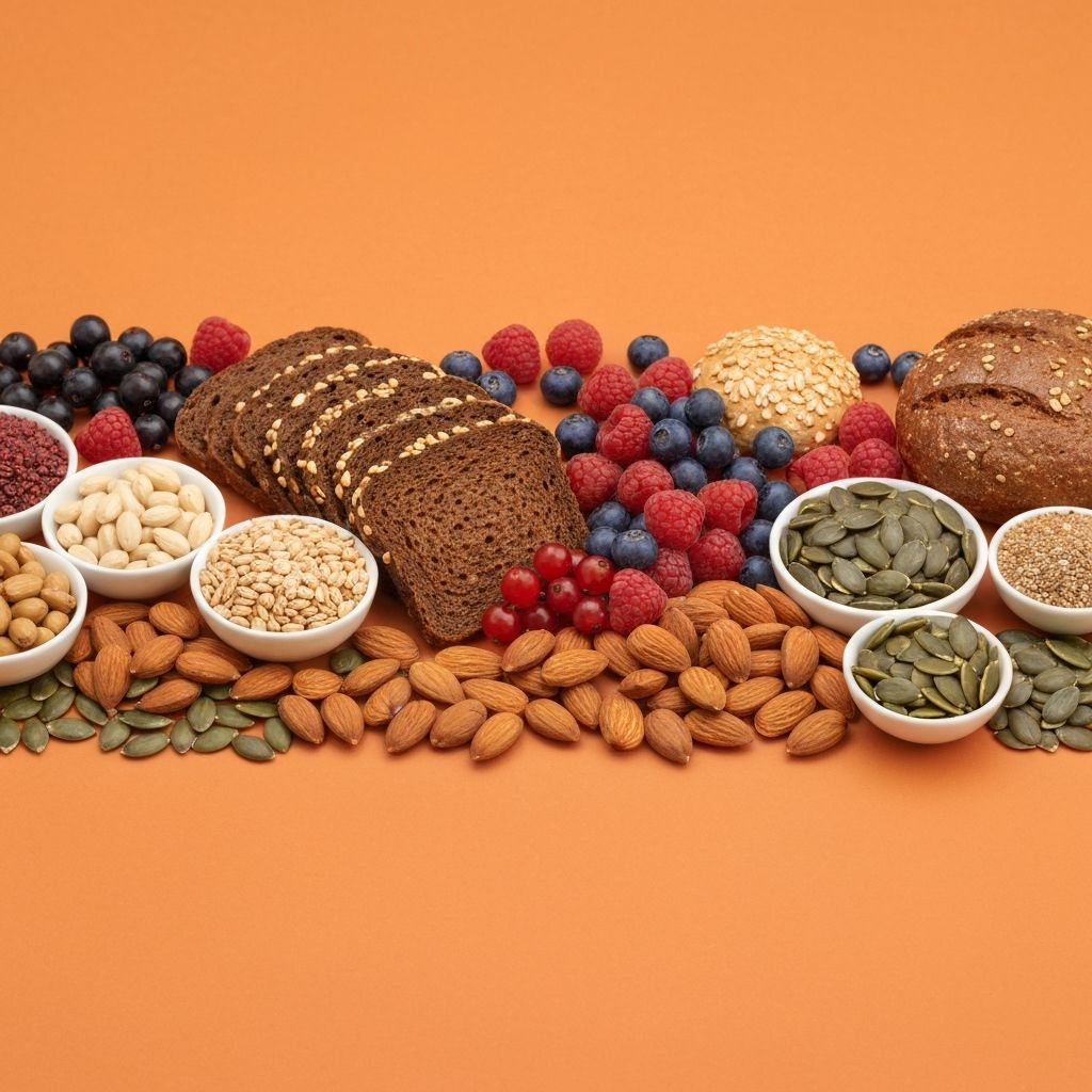 Zboża i orzechy bogate w witaminy B